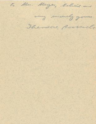 Lot #7060 Theodore and Edith Roosevelt (2) Autograph Letters Signed as President and First Lady - Image 4