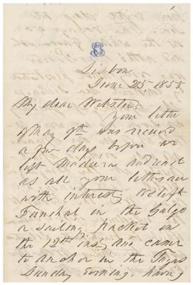 Lot #7029 Franklin Pierce Autograph Letter Signed - Image 1