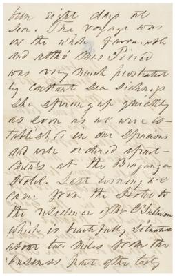 Lot #7029 Franklin Pierce Autograph Letter Signed - Image 2