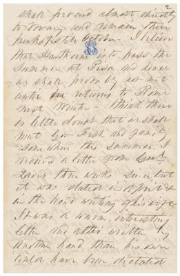 Lot #7029 Franklin Pierce Autograph Letter Signed - Image 3
