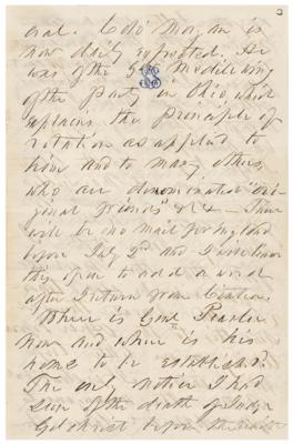 Lot #7029 Franklin Pierce Autograph Letter Signed - Image 5