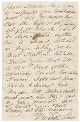 Lot #7029 Franklin Pierce Autograph Letter Signed - Image 8