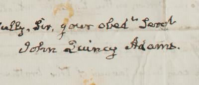 Lot #7012 John Quincy Adams Autograph Letter Signed - Image 6