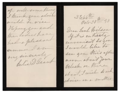 Lot #7039 Julia D. Grant Autograph Letter Signed