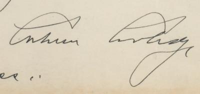 Lot #7074 Calvin Coolidge Autograph Letter Signed - Image 2