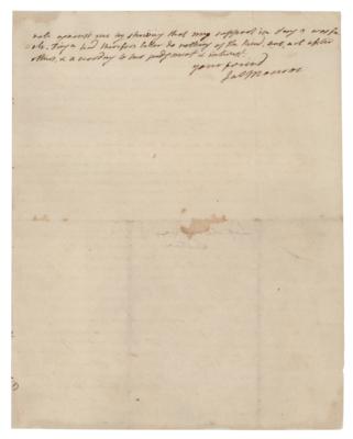 Lot #7009 James Monroe Autograph Letter Signed - Image 3