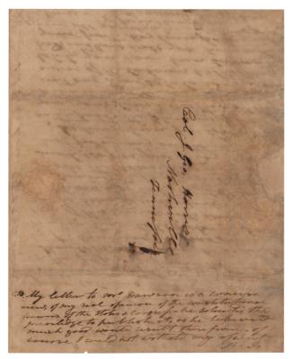 Lot #7013 Andrew Jackson Autograph Letter Signed - Image 4