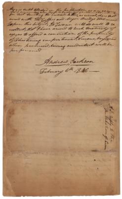 Lot #7014 Andrew Jackson Autograph Letter Signed - Image 5