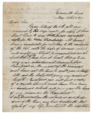Lot #7038 Andrew Johnson Autograph Letter Signed - Image 1