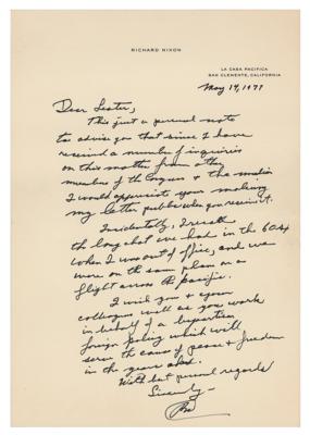 Lot #7105 Richard Nixon Autograph Letter and (2) Typed Letters - Image 1