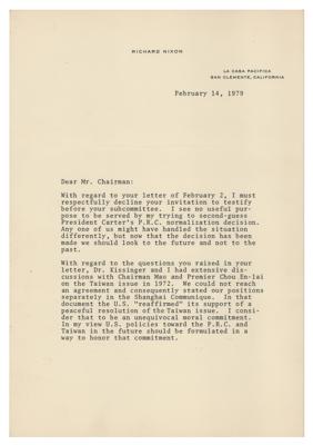 Lot #7105 Richard Nixon Autograph Letter and (2) Typed Letters - Image 2
