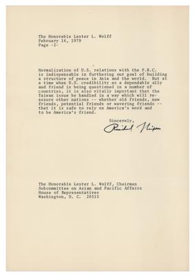 Lot #7105 Richard Nixon Autograph Letter and (2) Typed Letters - Image 3