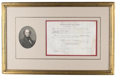 Lot #7021 Martin Van Buren Document Signed as President