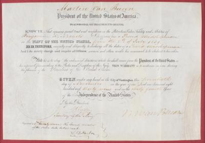 Lot #7021 Martin Van Buren Document Signed as President - Image 2