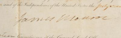 Lot #7011 James Monroe Document Signed as President - Image 3