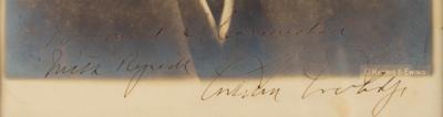 Lot #7076 Calvin Coolidge Signed Photograph and White House Card - Image 2