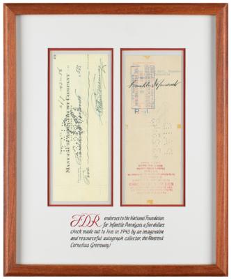 Lot #7085 Franklin D. Roosevelt Signed Check as President