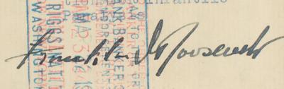 Lot #7085 Franklin D. Roosevelt Signed Check as President - Image 3