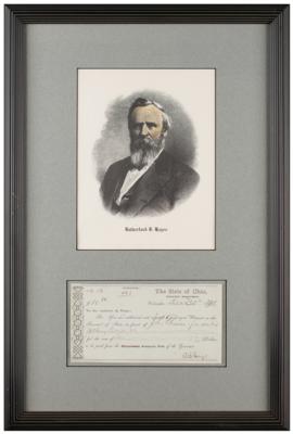 Lot #7042 Rutherford B. Hayes Document Signed - Image 1