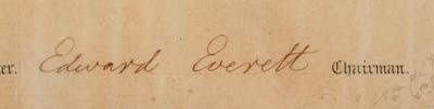 Lot #7003 George Washington: Edward Everett Document Signed and Autograph Quotation Signed - Image 3