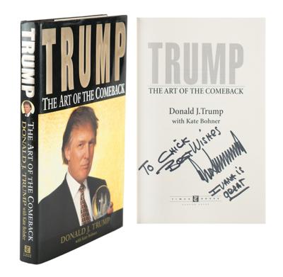 Lot #7126 Donald Trump Signed Book