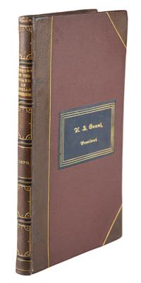 Lot #7040 U. S. Grant's Personally-Owned Book: 'Second Annual Report of the Board of Indian Commissioners' - Image 3
