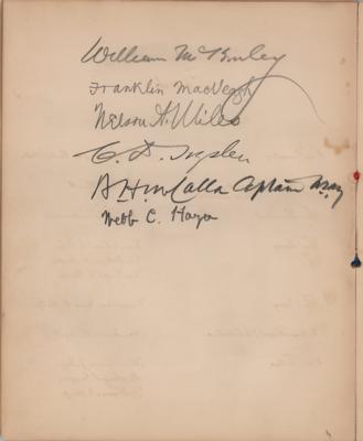 Lot #7054 William McKinley Signed Program as President - Image 1
