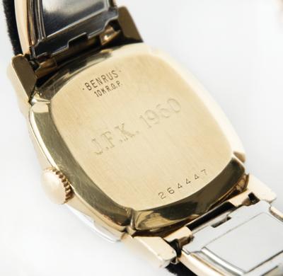 Lot #7093 John F. Kennedy Personally-Owned and -Gifted 10K Gold Benrus Watch - Image 3