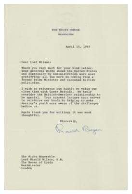 Lot #7115 Ronald Reagan Typed Letter Signed as President - Image 1
