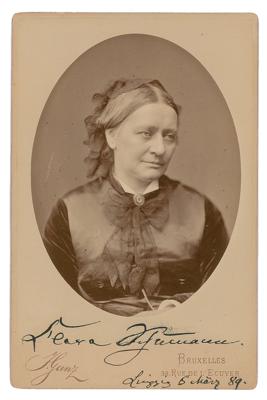 Lot #615 Clara Schumann Signed Photograph