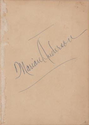 Lot #633 Marian Anderson Signature - Image 1