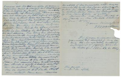 Lot #144 Martin Van Buren Autograph Letter Signed - Image 2