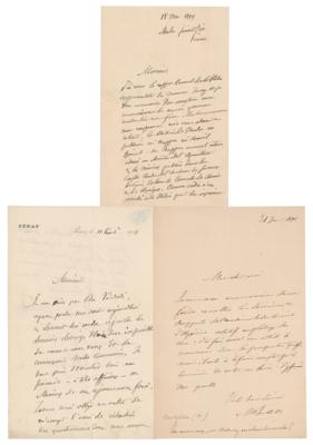 Lot #213 Marcellin Berthelot (3) Autograph Letters Signed - Image 1