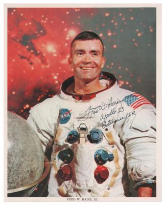 Lot #488 Fred Haise Signed Photograph - Image 1