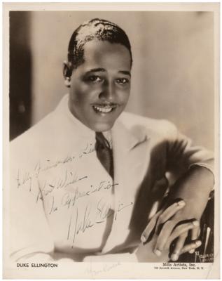 Lot #644 Duke Ellington Signed Photograph