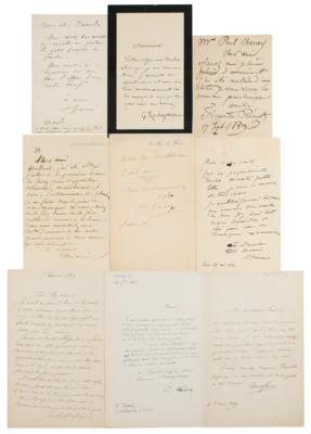 Lot #539 French Artists (9) Autograph Letters Signed - Image 1