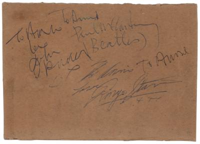 Lot #621 Beatles: Lennon, McCartney, and Starr Signatures - Image 1