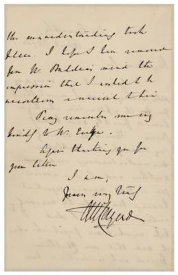 Lot #314 Austen Henry Layard Autograph Letter Signed - Image 2