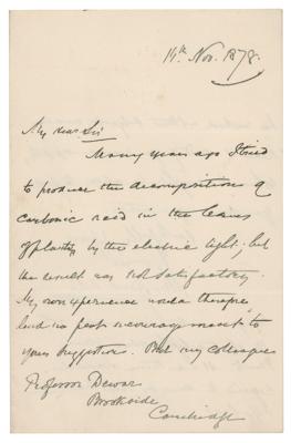 Lot #398 John Tyndall Autograph Letter Signed - Image 1