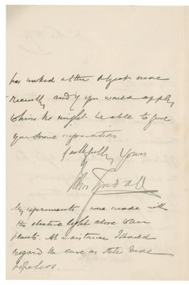 Lot #398 John Tyndall Autograph Letter Signed - Image 2