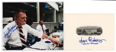 Lot #490 Gene Kranz Signed Photograph and Engraving - Image 1