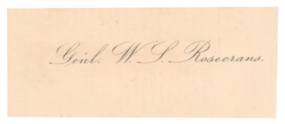 Lot #444 William S. Rosecrans Signature - Image 2