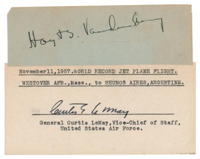 Lot #434 Curtis LeMay and Hoyt Vandenberg Signatures - Image 1