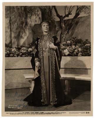 Lot #713 Judith Anderson Signed Photograph - Image 1