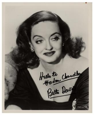 Lot #741 Bette Davis Signed Photograph
