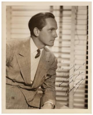 Lot #792 Fredric March Signed Photograph - Image 1