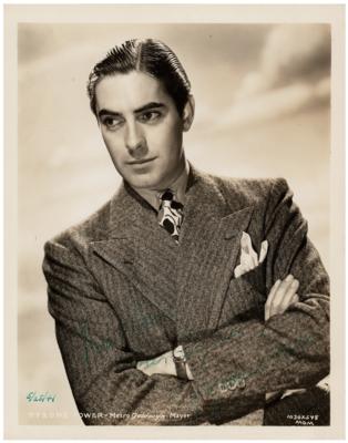 Lot #816 Tyrone Power Signed Photograph