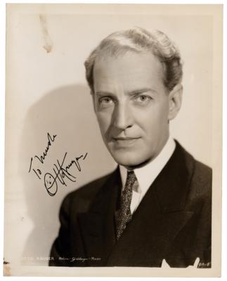 Lot #789 Otto Kruger Signed Photograph - Image 1