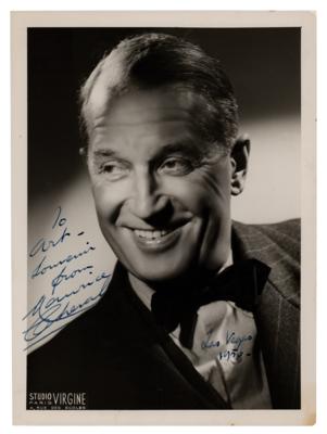 Lot #734 Maurice Chevalier Signed Photograph