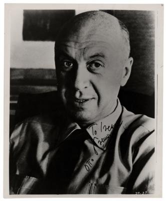 Lot #817 Otto Preminger Signed Photograph - Image 1